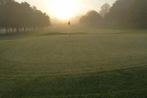 Yeovil Golf Club at sunrise